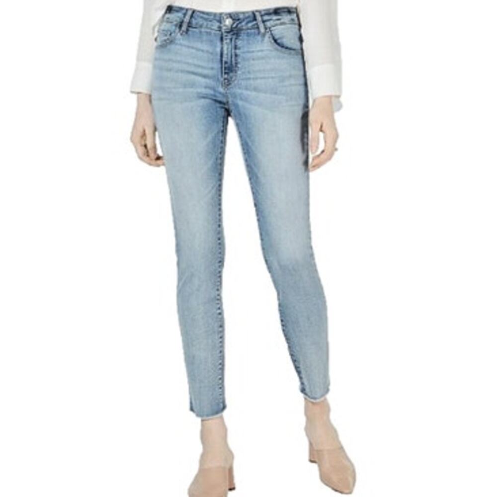 M1858 NY Women's "Kristen" Skinny Ankle Jeans in Light Wash Blue
